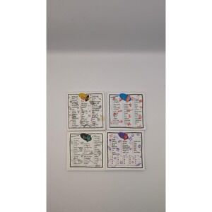 Replacement (4) Score Pads Checklists - "Find It" Contained Adventure - Cylinder